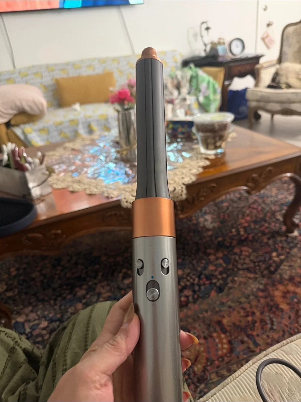 Dyson Supersonic Hair Dryer in Charcoal Gray with Dark Case